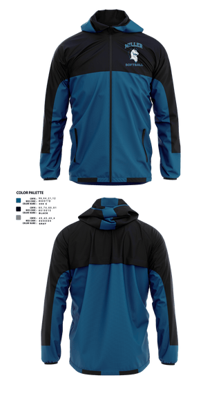 Miller Mavericks Softball 26349756 Windbreaker - 1
