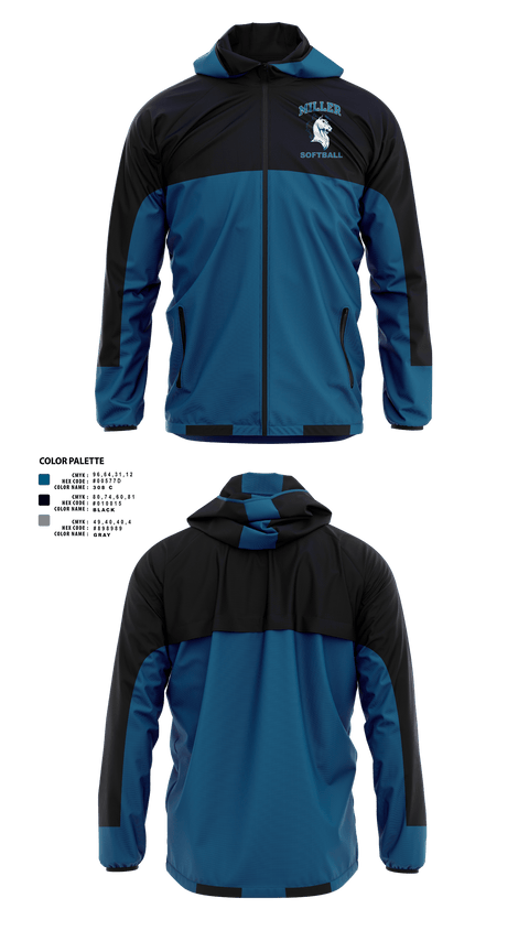 Miller Mavericks Softball 26349756 Windbreaker - 1