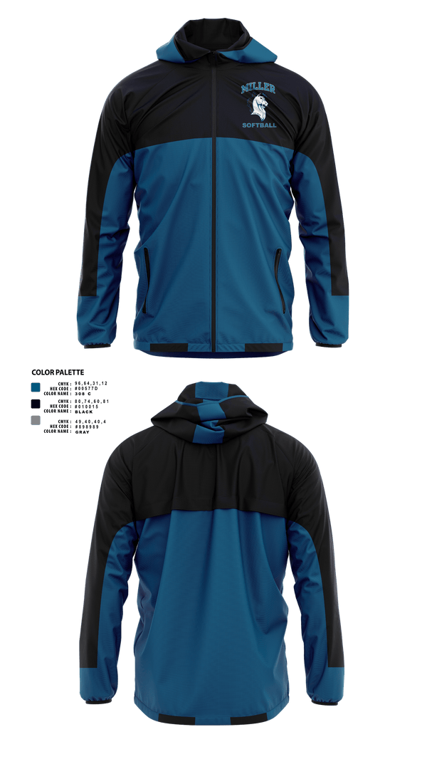Miller Mavericks Softball 26349756 Windbreaker - 1