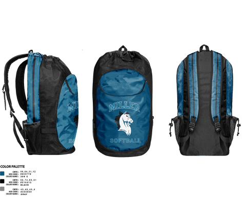 Miller Mavericks Softball 26349756 Gear Bag - 1