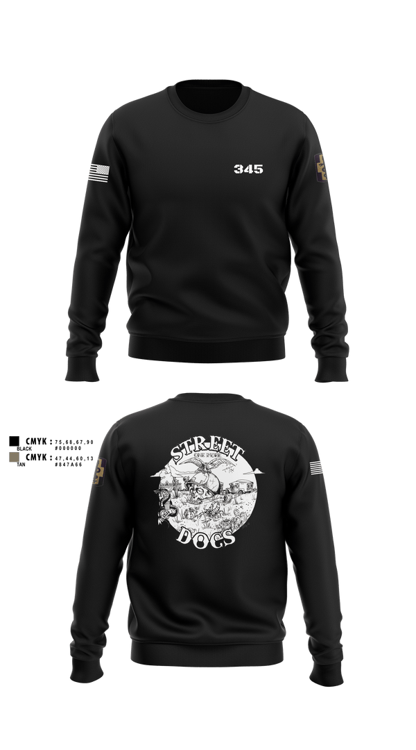 345 MCGA 93910269 Crew Neck Sweatshirt - 1