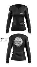 345 MCGA 93910269 Women's Long Sleeve V-neck Shirt - 1
