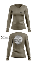 345 MCGA 93910269 Women's Long Sleeve V-neck Shirt - 2