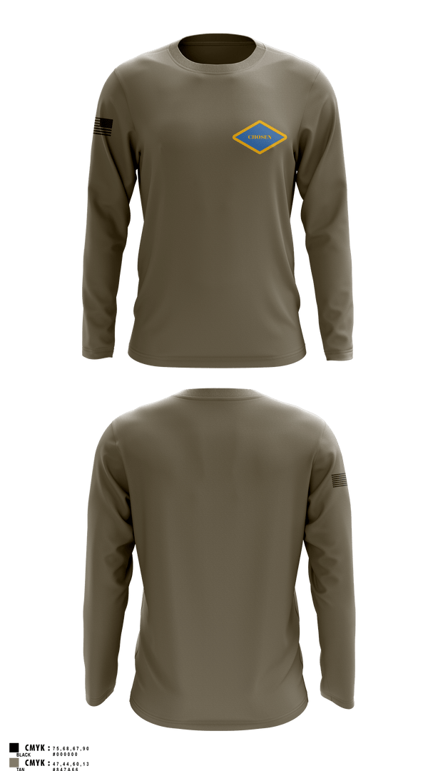2-12 Chosen 63420170 Long Sleeve Performance Shirt 1