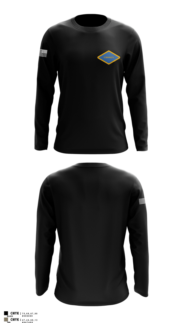 2-12 Chosen 63420170 Long Sleeve Performance Shirt 2
