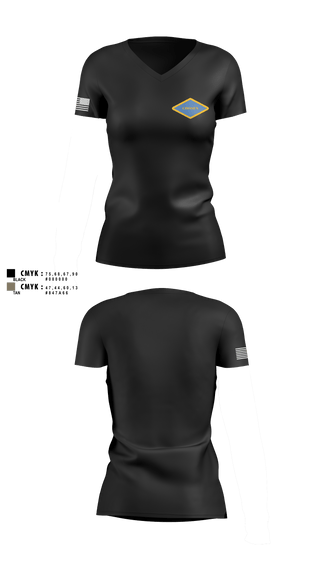 2-12 Chosen 63420170 Women's Short Sleeve V-neck Shirt - 2