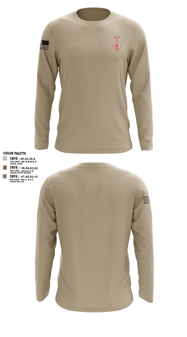 2-4-1 22384895 Long Sleeve Performance Shirt 7