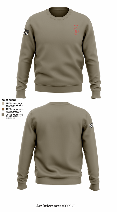 2-4-1 22384895 Crew Neck Sweatshirt - 6