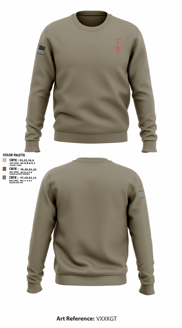 2-4-1 22384895 Crew Neck Sweatshirt - 6