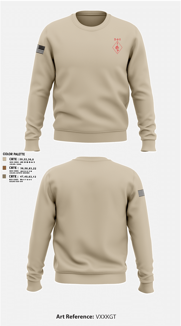 2-4-1 22384895 Crew Neck Sweatshirt - 7
