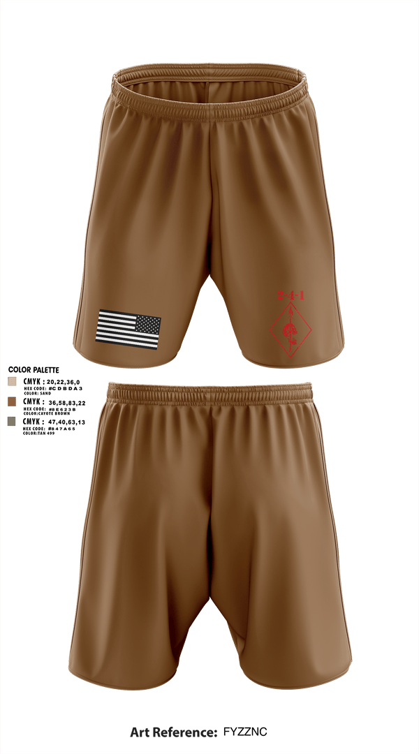 2-4-1 22384895 Athletic Shorts With Pockets - 8
