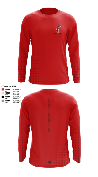 Fairview HS Track & Field 40984194 Long Sleeve Performance Shirt 1