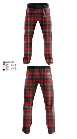 Fairview HS Track & Field 40984194 Pajama Pants w/ pockets...boot cut - 1