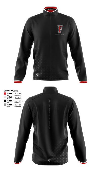Fairview HS Track & Field 40984194 Fleece Jacket - 2