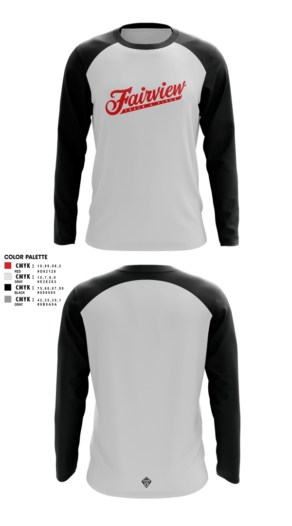 Fairview HS Track & Field 40984194 Old School Cotton Feel Shirt - 1