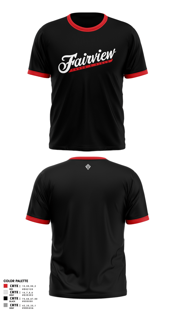 Fairview HS Track & Field 40984194 Old School Cotton Feel Shirt - 2