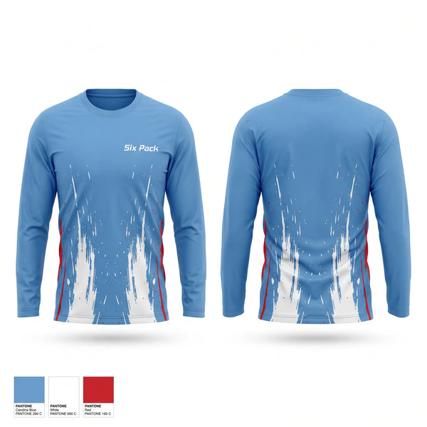 Long Sleeve Performance Shirt, Six Pack, Men's Lacrosse, Teamtime, Team time, sublimation, custom sports apparel, team uniforms, spirit wear, spiritwear, sports uniforms, custom shirts, team store, custom team store, fundraiser sports, apparel fundraiser