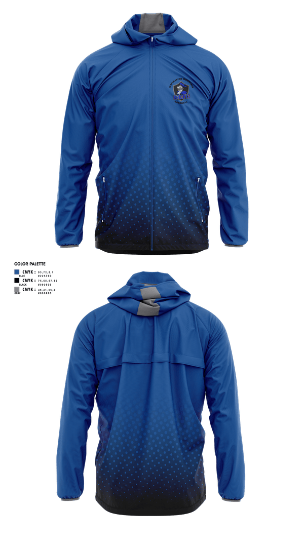 Windbreaker, Inspiration Mountain Knights, Baseball, Teamtime, Team time, sublimation, custom sports apparel, team uniforms, spirit wear, spiritwear, sports uniforms, custom shirts, team store, custom team store, fundraiser sports, apparel fundraiser