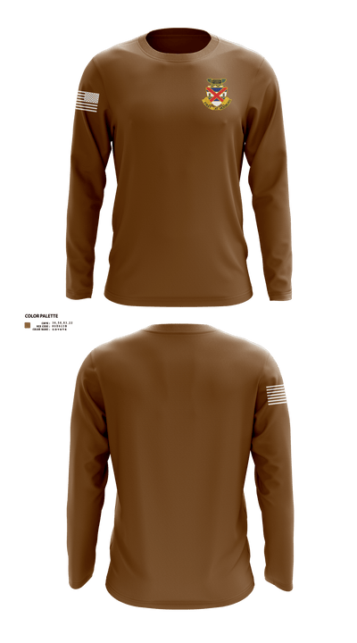 3-13 infantry 64660778 Long Sleeve Performance Shirt 1