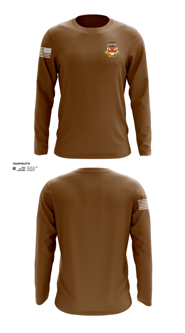 3-13 infantry 64660778 Long Sleeve Performance Shirt 1