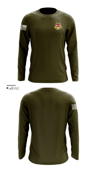 3-13 infantry 64660778 Long Sleeve Performance Shirt 2