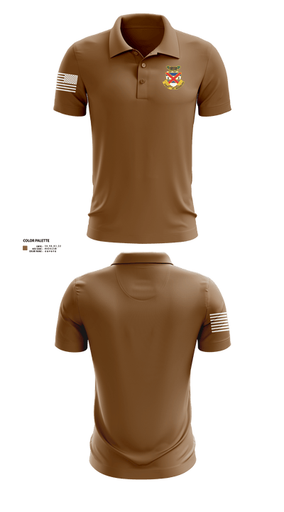 3-13 infantry 64660778 Short Sleeve Performance Polo - 1