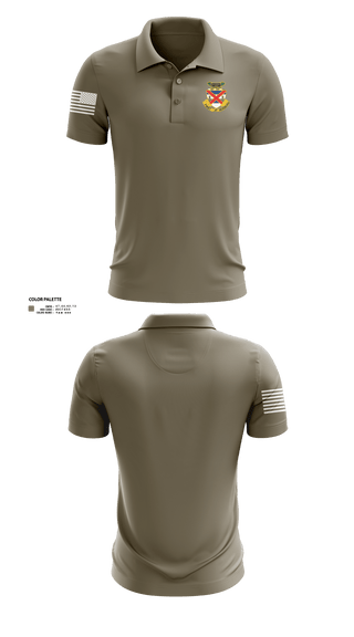 3-13 infantry 64660778 Short Sleeve Performance Polo - 3