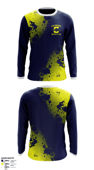 Clay Panthers 80292752 Long Sleeve Rash Guard Shirt - 2