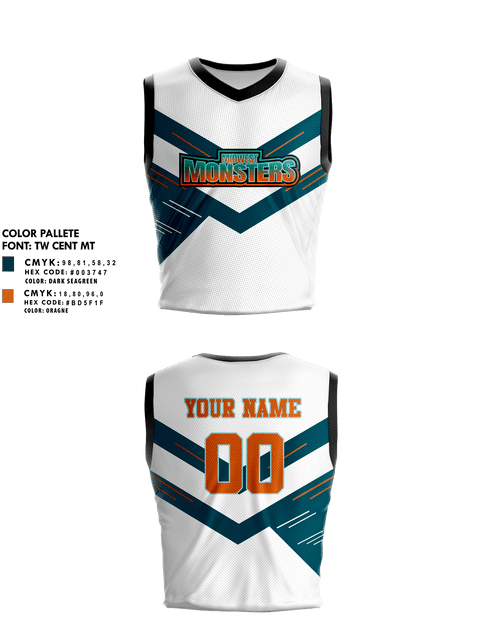 Midwest Monsters 95808505 Womens Basketball Jersey - 11