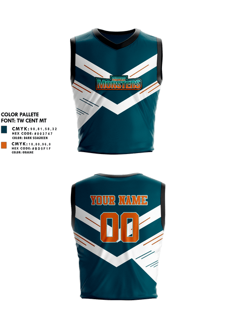 Midwest Monsters 95808505 Womens Basketball Jersey - 10