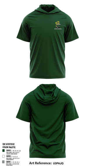 Winthrop Baseball 32251346 Short Sleeve Performance Shirt with hood - 1