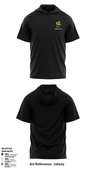 Winthrop Baseball 32251346 Short Sleeve Performance Shirt with hood - 2