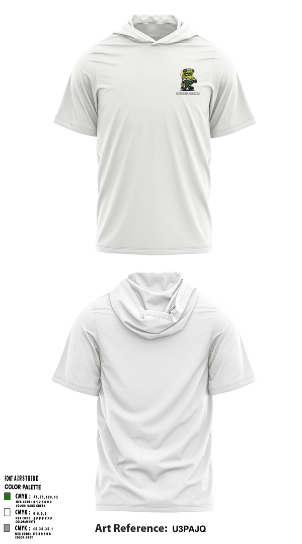 Winthrop Baseball 32251346 Short Sleeve Performance Shirt with hood - 3