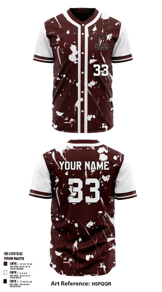 Magdalena High School Baseball 69500087 Full Button Baseball Jersey - 1