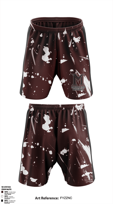 Magdalena High School Baseball 69500087 Athletic Shorts With Pockets - 1