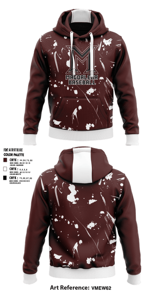 Magdalena High School Baseball 69500087 Hoodie - 1