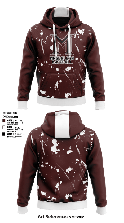 Magdalena High School Baseball 69500087 Hoodie - 1