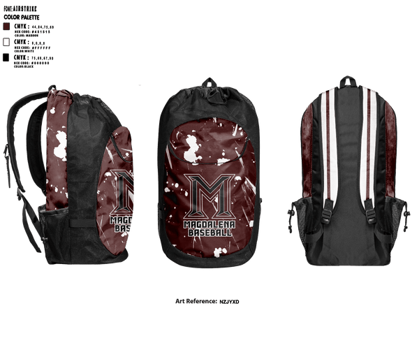 Magdalena High School Baseball 69500087 Gear Bag - 1