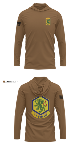 Long Sleeve Hooded Sun Shirt, 314th CBRN COMPANY, Army, Teamtime, Team time, sublimation, custom sports apparel, team uniforms, spirit wear, spiritwear, sports uniforms, custom shirts, team store, custom team store, fundraiser sports, apparel fundraiser