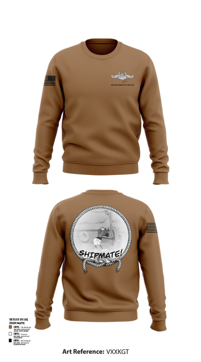 USS Jefferson City FCPOA Crew Neck Sweatshirt - 2