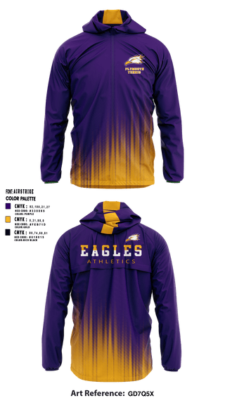 Plymouth Christian Academy Tennis 25793100 Windbreaker - 1