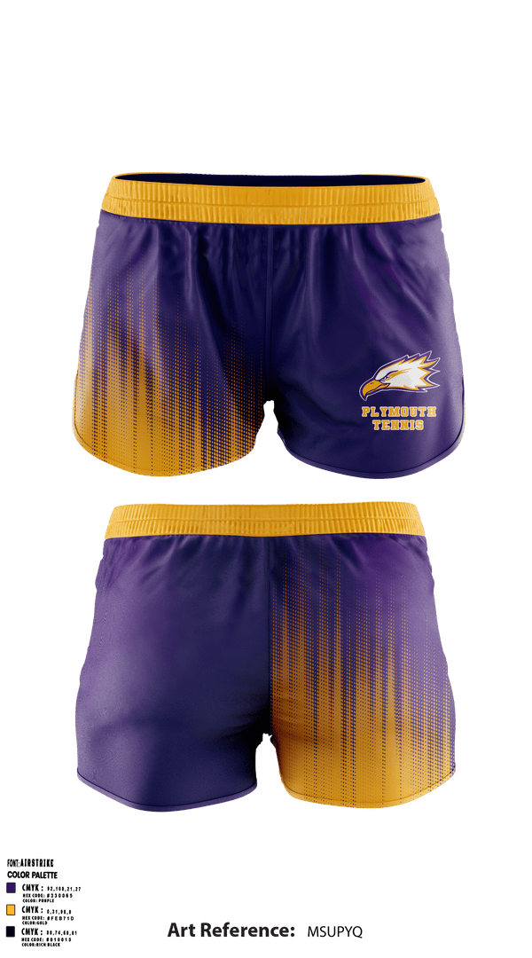 Plymouth Christian Academy Tennis 25793100 Women's Shorts - 1