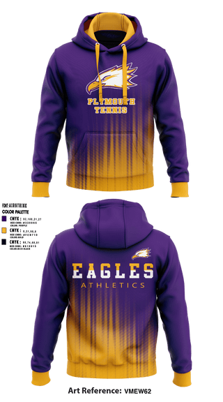 Plymouth Christian Academy Tennis 25793100 Hoodie - 1
