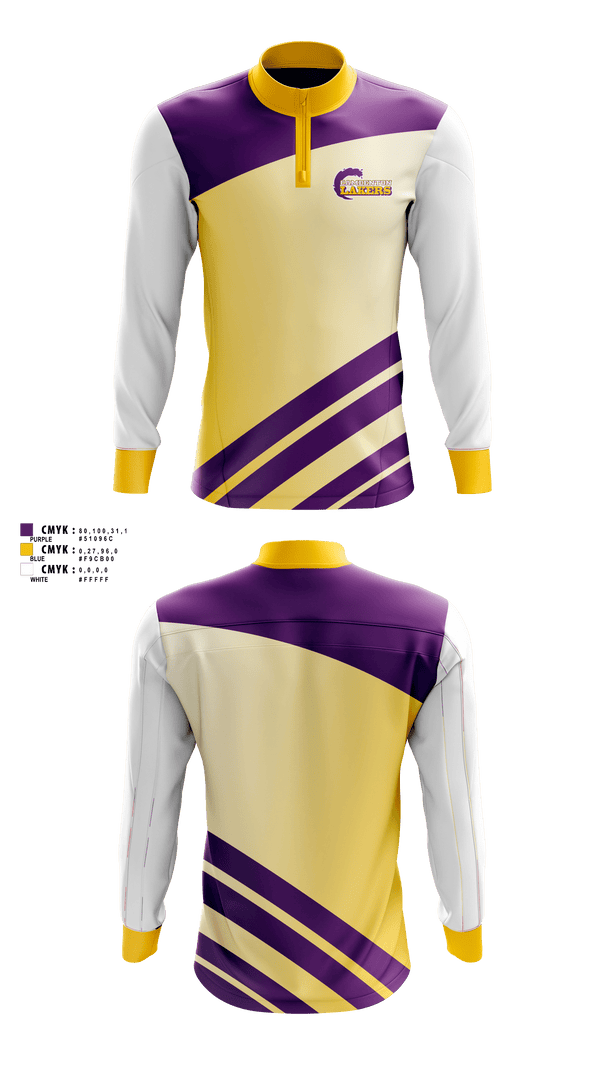 Camdenton R-3 High School Tennis 31500690 Quarter Zip Jacket - 1