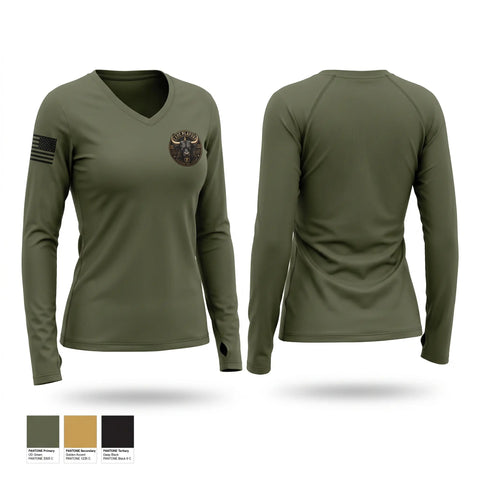 Womens Long Sleeve Vneck Shirt, East Patrol, Police, Teamtime, Team time, sublimation, custom sports apparel, team uniforms, spirit wear, spiritwear, sports uniforms, custom shirts, team store, custom team store, fundraiser sports, apparel fundraiser
