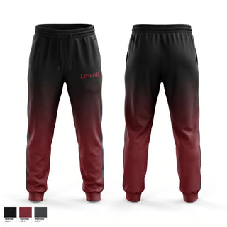 Sweatpants, Lowell black, Baseball, Teamtime, Team time, sublimation, custom sports apparel, team uniforms, spirit wear, spiritwear, sports uniforms, custom shirts, team store, custom team store, fundraiser sports, apparel fundraiser