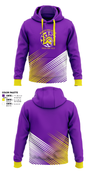 Mendota High School Track and Field 70023215 Hoodie - 1