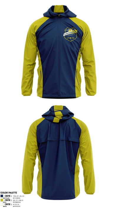 Christiansburg Soccer Club 79537895 Windbreaker - 1