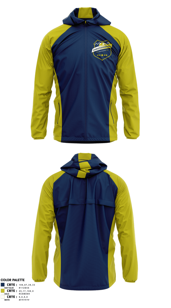 Christiansburg Soccer Club 79537895 Windbreaker - 1
