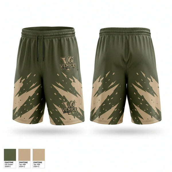 Athletic Shorts With Pockets, Venice Indians, , Teamtime, Team time, sublimation, custom sports apparel, team uniforms, spirit wear, spiritwear, sports uniforms, custom shirts, team store, custom team store, fundraiser sports, apparel fundraiser